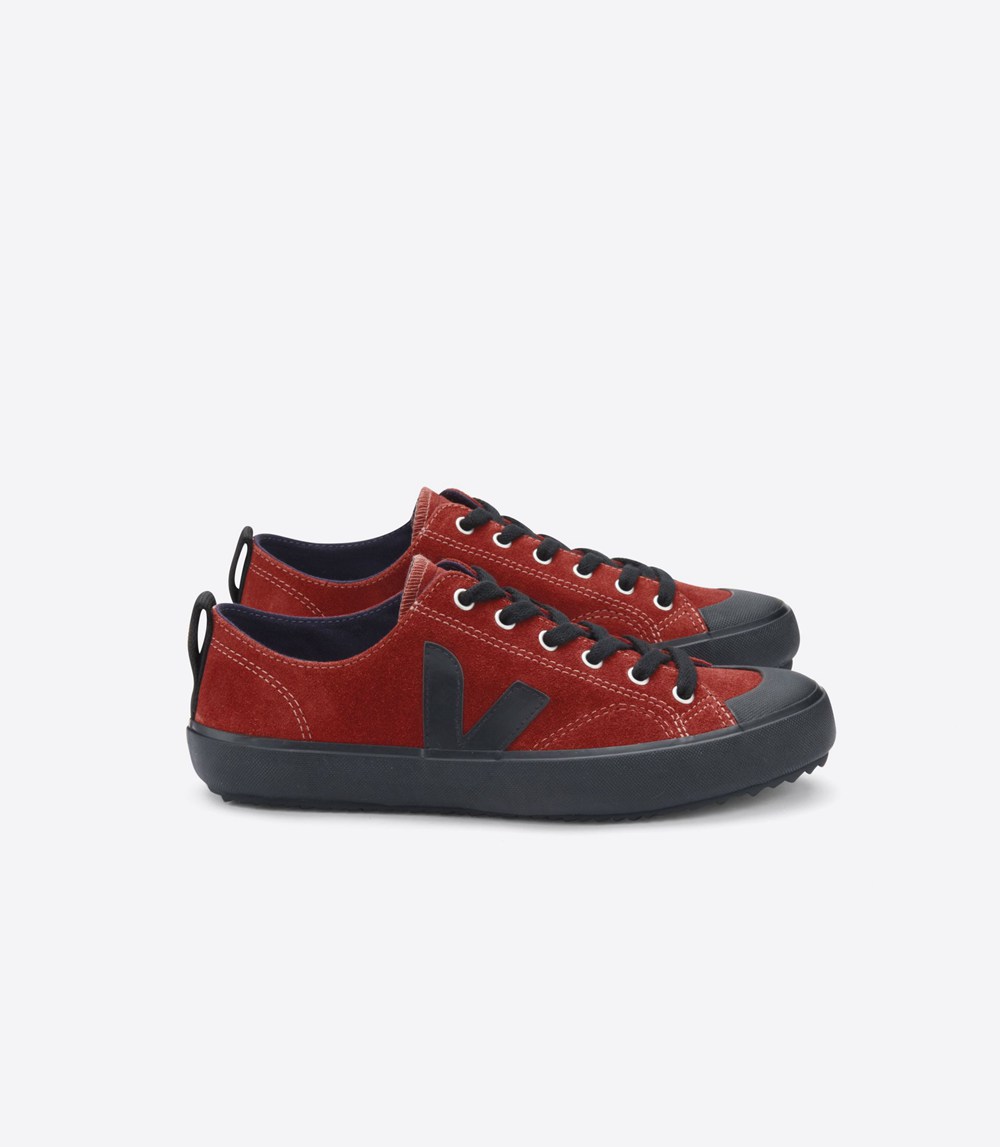 Veja Sneakers Mens - Nova Suede - Red/Black - 0178LVRTW